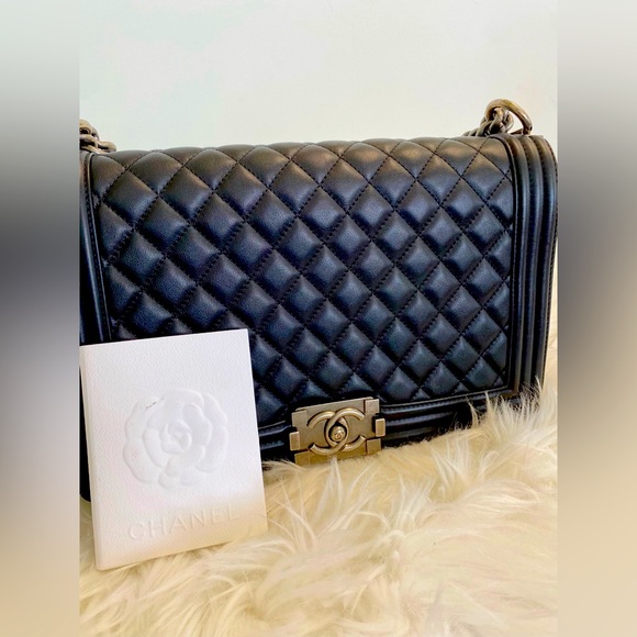 CHANEL Handbags - Chanel Large Boy Handbag